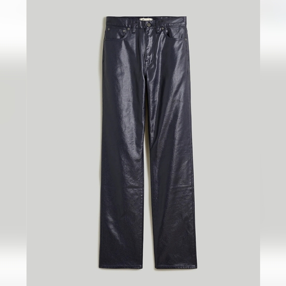 Madewell The '90s Straight Jean in Midnight Blue Foil Size 24 NN461 nwt - Picture 4 of 12